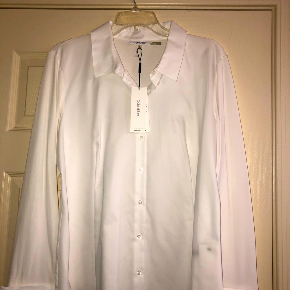 Classic white CK blouse